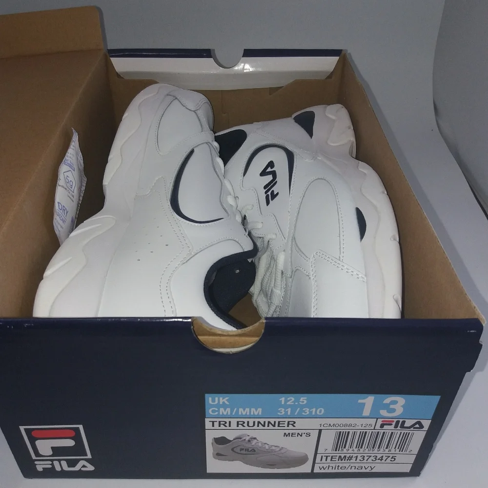Fila Men's LeatherTre Runner Shoe US 13 - Picture 6 of 6